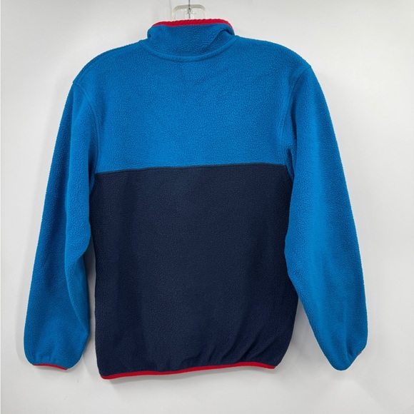 Patagonia Lightweight Synchilla Snap-T Pullover Kids Size XL New Navy Blue Red - Picture 5 of 8